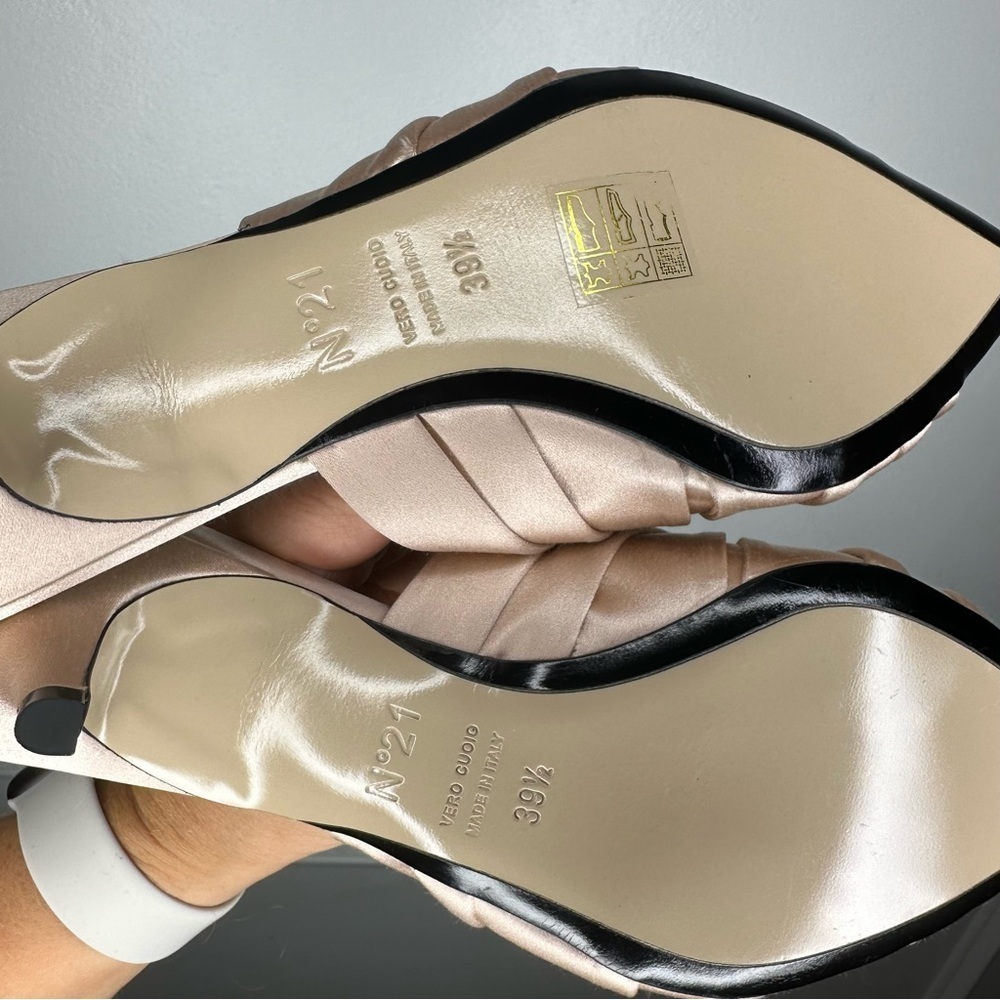 Numero Ventuno N°21 Satin Knotted Mule Womens 39.5 US 9.5 - Picture 11 of 11